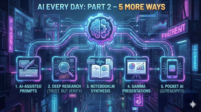 How to Use AI Every Day and Not Feel Like It’s Work: Part 2 the next five things